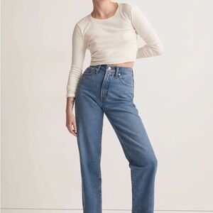 Madewell Tall Perfect Vintage Straight Jean in Earlwood Wash